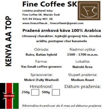 Etiketa Kenya AA
