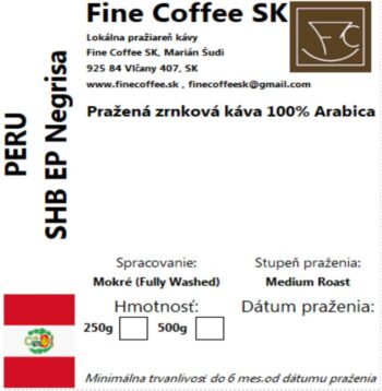 Etiketa Peru SHB